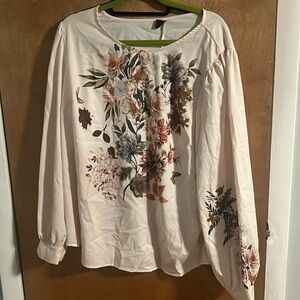 Silk Floral Top